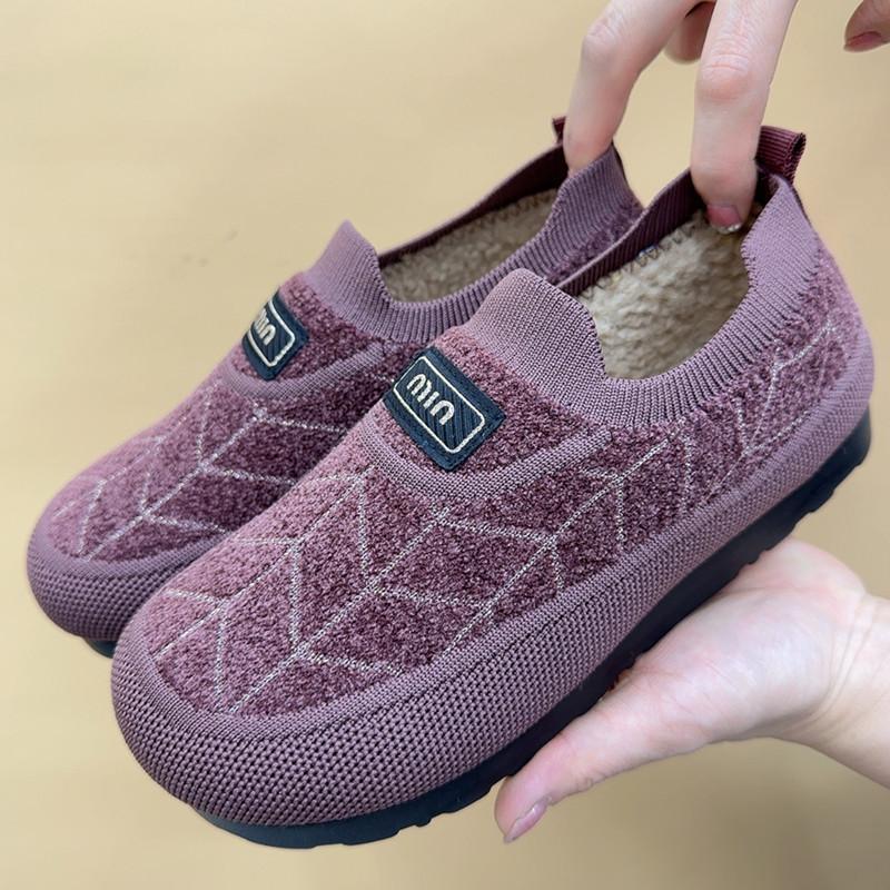 棉鞋冬季保暖软底防滑平底休闲鞋