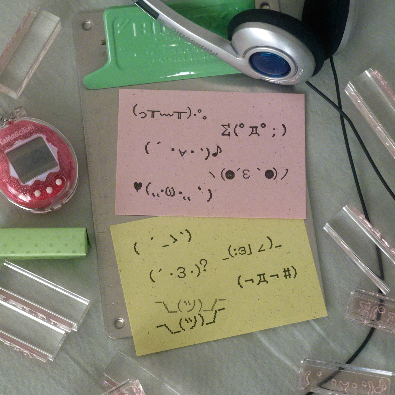 原创手帐印章*颜文字*表情包 千禧y2k古早可爱像素 10款 百