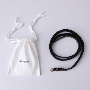 MOVEUP幻走2025夏季 多孔五金扣头柔软牛皮革腰带女 新款