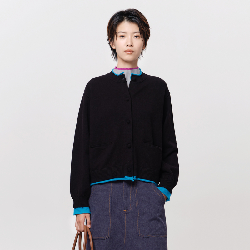 撞色、自然卷边、口袋