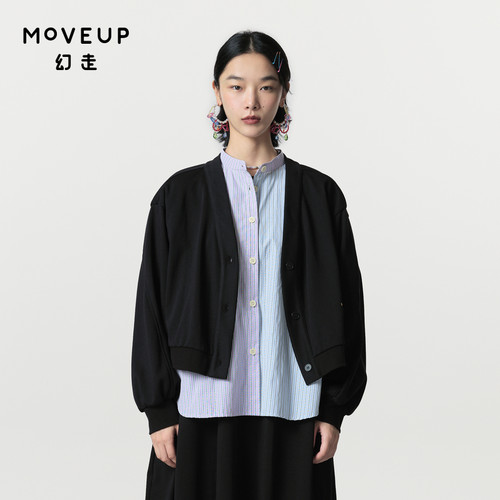 春季短款假两件Moveup设计师