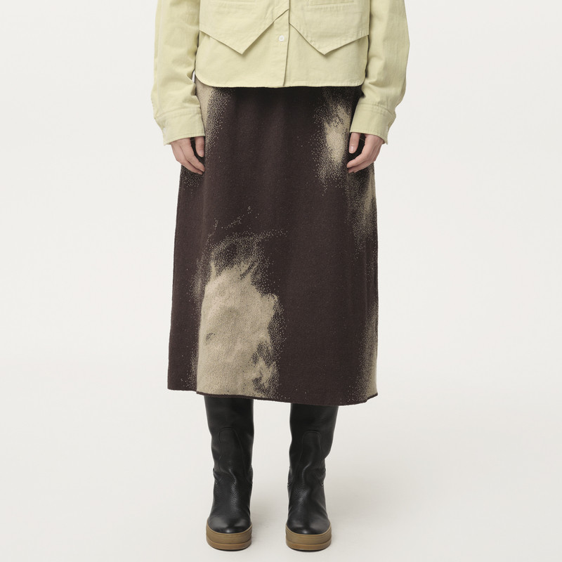 【商场同款】MOVEUP幻走2024冬季新款松紧腰芝麻底提花复古半身裙,女装/女士精品,半身裙,淘宝优惠券,粉丝福利购,淘宝优惠卷