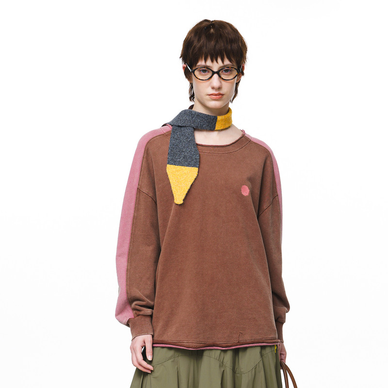 【商场同款】MOVEUP幻走2025秋季新款纯棉绣花散口毛须短款卫衣女,女装/女士精品,卫衣/绒衫,淘宝优惠券,粉丝福利购,淘宝优惠卷