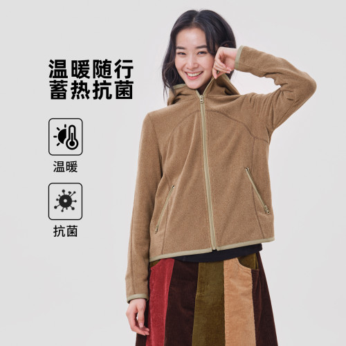 MOVEUP幻走连帽拉链口袋外套