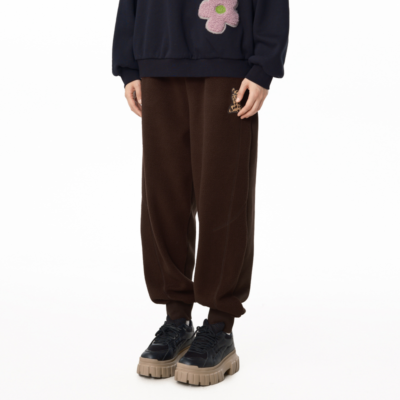 丈根腰头 口袋 猫咪绣花