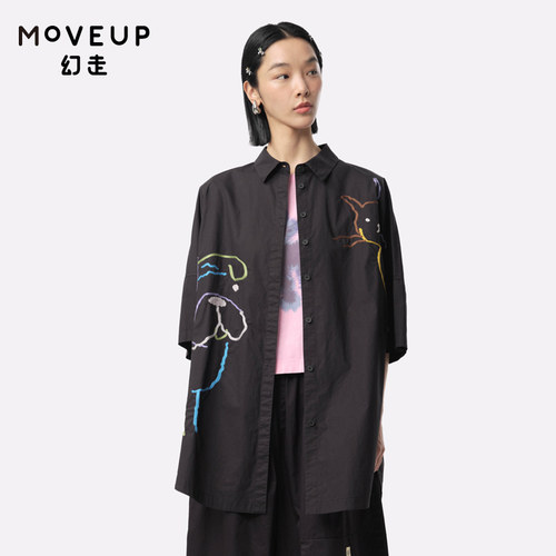 纯棉绣花Moveup夏季趣味
