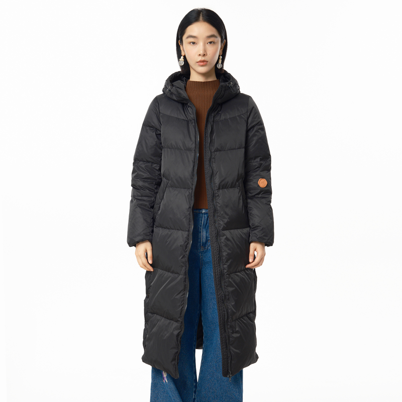 可调节连帽 趣味胶章 侧缝开衩