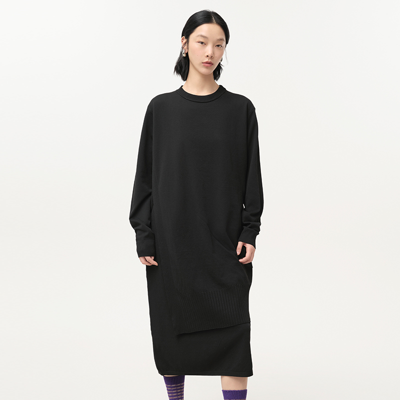 圆领 坑条设计 舒适柔软