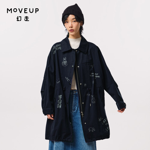 秋季中长款抽绳Moveup设计师
