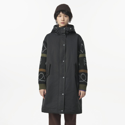 撞色袖子 口袋 可调节松紧