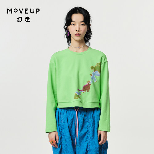 商场同款趣味Moveup绣花
