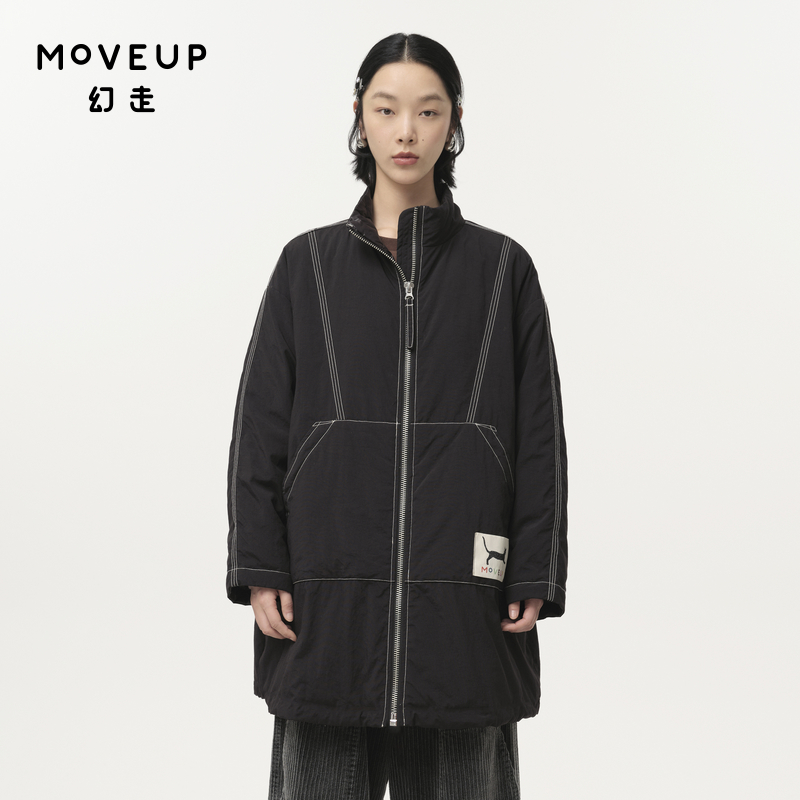 立领 猫咪织唛 撞色线