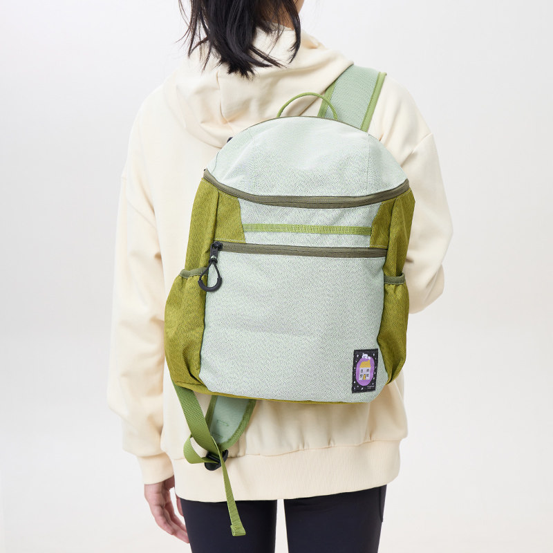 MOVEUP幻走2026春季新款撞色拼接彩色女包大容量时尚休闲双肩背包