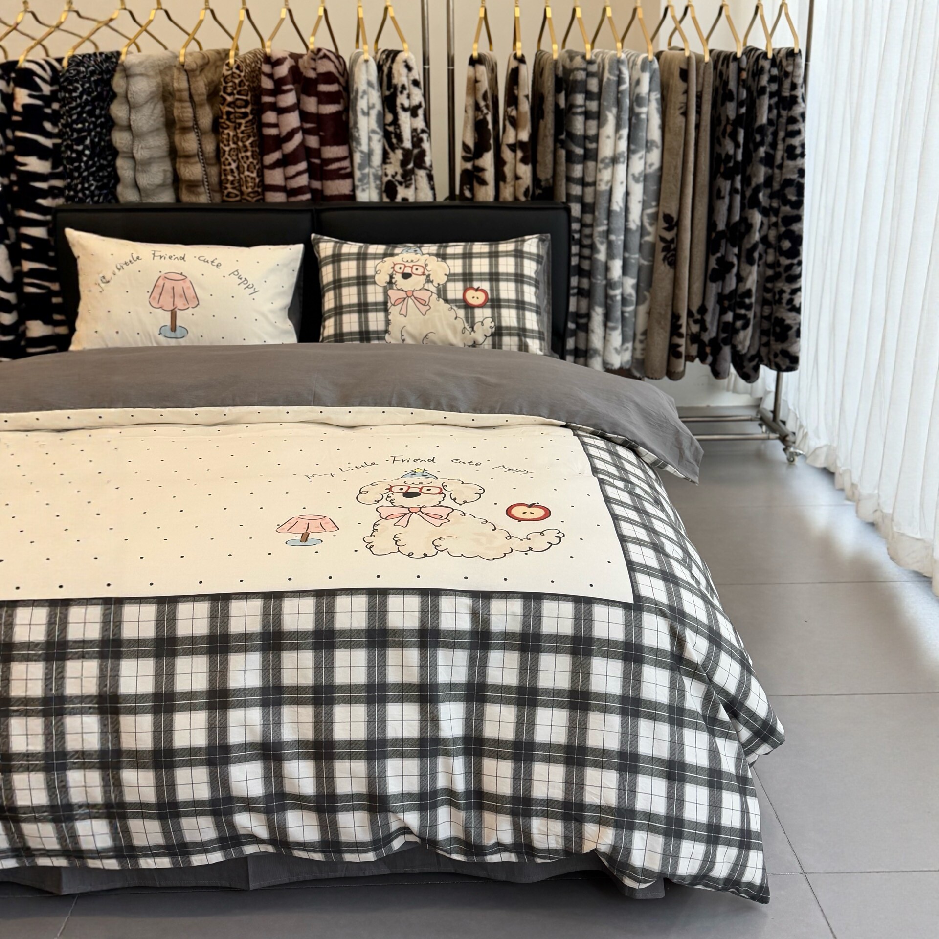 少女心卡通全棉四件套亲肤纯棉被套小清新床单枕套1.8m米床上用品