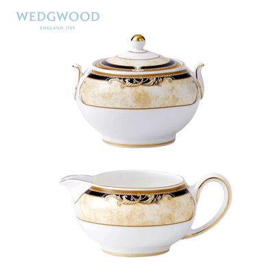 [正品英国Wedgwood丰饶之角cornucopia高档骨瓷茶具糖罐奶罐]