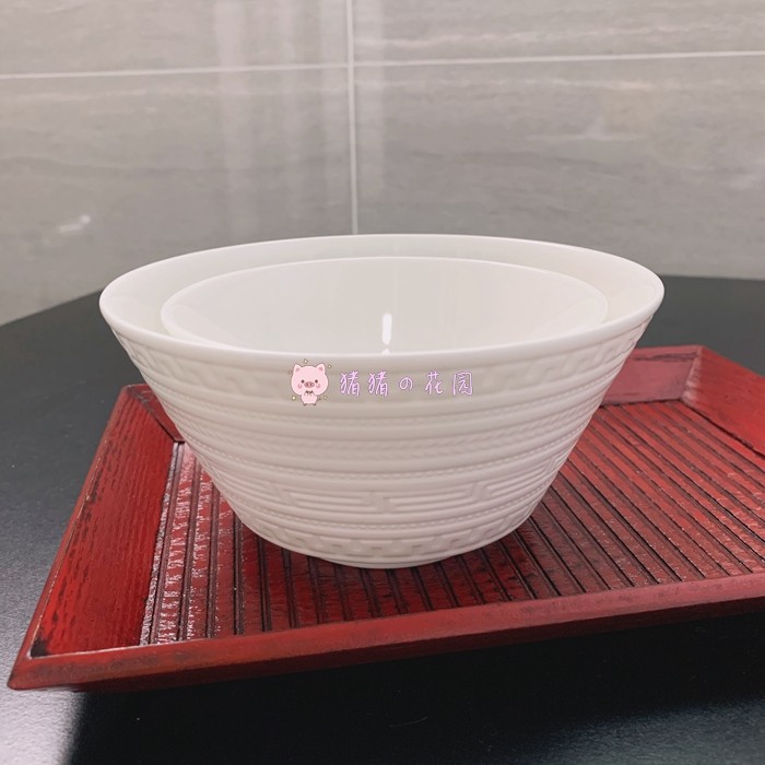 现货intaglio白玉米饭碗小汤碗