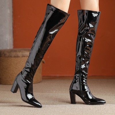 表演跳舞过膝长靴女跳舞新款靴子