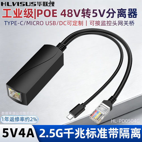 802.3AT/AFPOE+千兆TYPEC