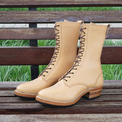 履诚Artistic  Packer boots 手工缝制高筒马皮骑士靴牛仔靴