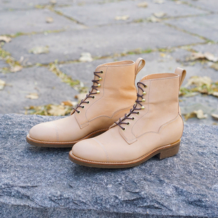 马皮低跟轻便工装 履诚Classic Boot Blucher 靴 布鲁彻尔靴