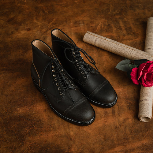 履诚 售罄展示 足弓支撑 Horween翻蜡挪威缝工装靴 非viberg 2030