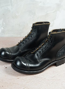 履诚 Artistic 德比军风靴复古无内衬轻便透气通勤手工男靴