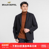 上衣商务休闲羊毛混纺男装 西服外套单件西装 男士 布兰施秋冬新款