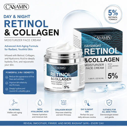 跨境爆品视黄醇胶原蛋白面霜RETINOL&COLLAGEN FACIAL CREAM