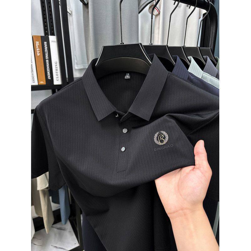宽松舒适男式POLO衫中年男士Polo衫