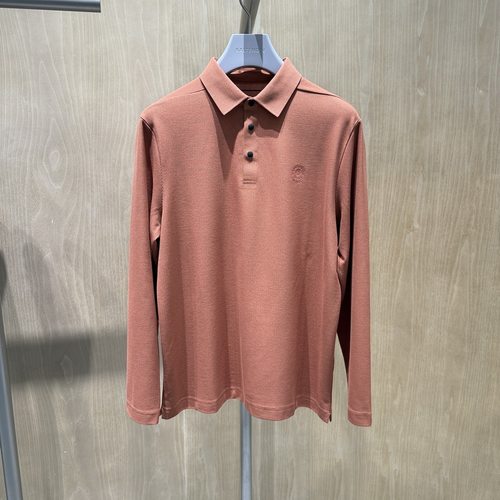 卡尔丹顿男装正品25春夏商务翻领长袖T恤KFCS10502FAO3吊牌1980
