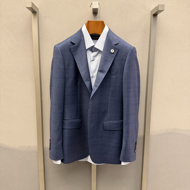 卡尔丹顿男装春款绵羊毛商务西服西裤套装KGAS11605NAN5吊牌8800