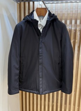 卡尔丹顿男装秋冬都市休闲连帽羽绒服外套AC5W05902FAB1吊牌8800