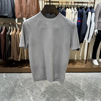 卡尔丹顿春夏款商务休闲圆领短袖T恤针织衫KCBS30030吊牌1980