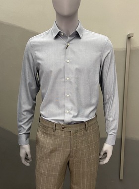 卡尔丹顿男装秋冬新款纯色商务长袖衬衫KCBW13587HAN2专柜1980