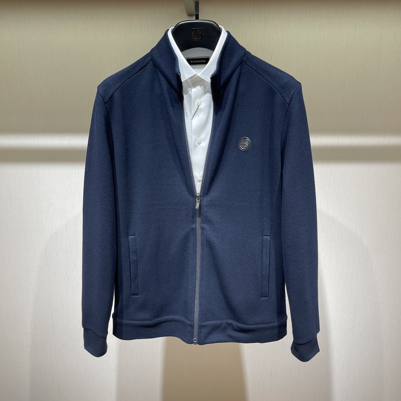 博斯绅威BOSSsunwen男装正品秋冬新款立领夹克外套123114700358
