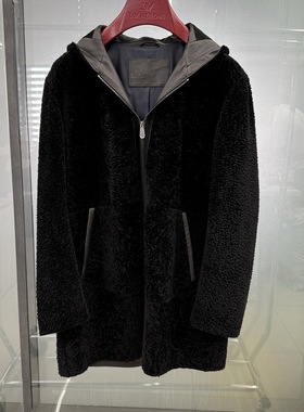路卡迪龙秋冬款加厚保暖羊毛皮毛皮一体皮草162237207专柜16880