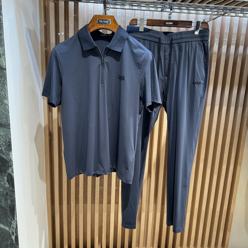 路卡迪龙男装春夏款休闲翻领短袖运动套装111232122a专柜2980
