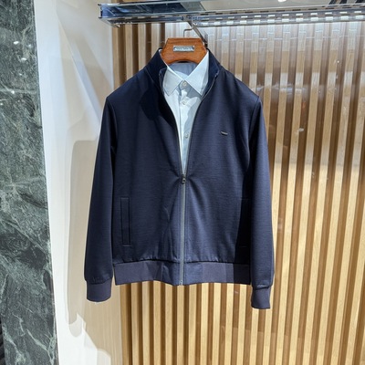 卡尔丹顿男秋冬款绵羊毛商务休闲立领夹克外套KCBW25148专柜3680