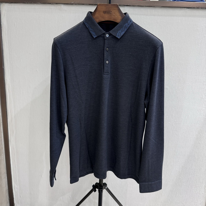 VASTO华斯度男装秋冬新款商务翻领长袖T恤32C052247专柜正品1989