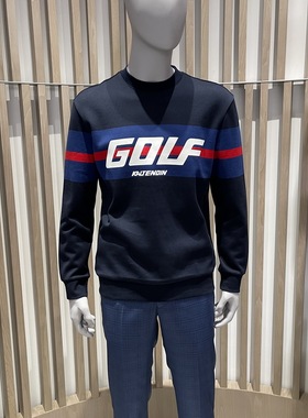 卡尔丹顿男装2021秋冬都市圆领针织长袖T恤KBCW35462RAN2专柜1380