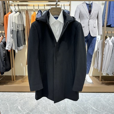 卡尔丹顿男装秋冬连帽鹅绒内胆大衣外套KCBW65812FAB1专柜6800