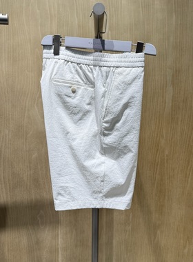 卡尔丹顿男装正品2025春夏松紧腰休闲短裤KFDS42506NHW2专柜1380