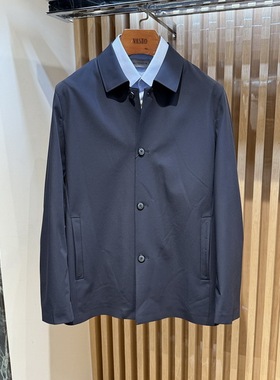 卡尔丹顿男装25春夏商务翻领行政夹克外套AFAS15104FAN8专柜4980