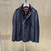 卡尔丹顿男装 秋冬连帽商务休闲皮草尼克服KCBW65608FAN8专柜12800