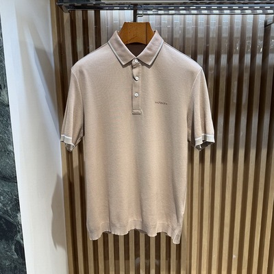 卡尔丹顿商务休闲翻领短袖T恤