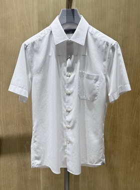 卡尔丹顿男装正品25春夏商务休闲短袖衬衫KFAS43019PBW1吊牌1980