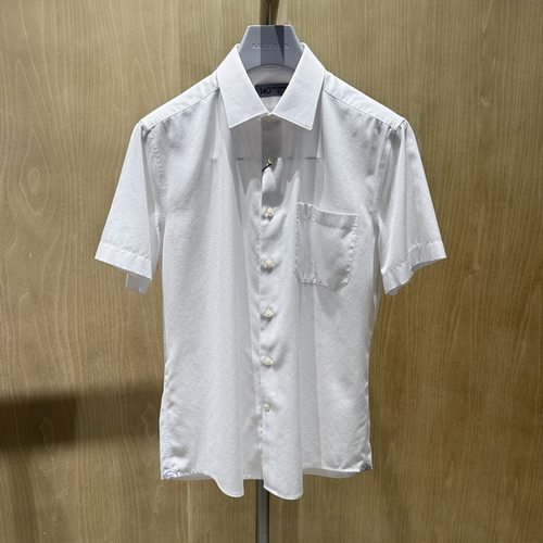 卡尔丹顿男装正品25春夏商务休闲短袖衬衫KFAS43019PBW1吊牌1980