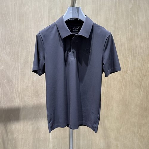卡尔丹顿男装正品25春夏商务翻领短袖T恤KFCS31502FAG6吊牌1380