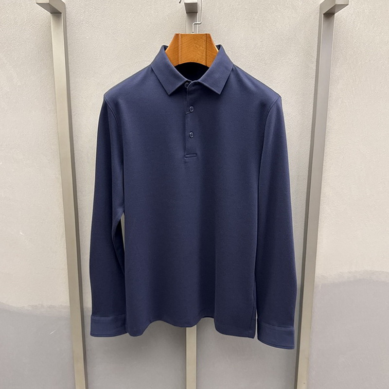 卡尔丹顿男装25秋冬商务翻领长袖T恤KFAW10516FAC4/KFAW10516FAN7