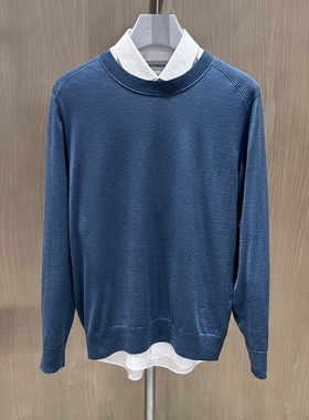 卡尔丹顿男装2024秋冬圆领百搭羊毛衫两色KEBW14109RAN3专柜2380